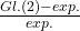 \frac{Gl.(2)-exp.}{exp.}